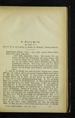 Katechese : über Ephes. 2, 5