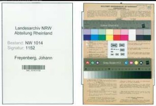 Entnazifizierung Johann Freyenberg , geb. 09.03.1888 (Schlosser)