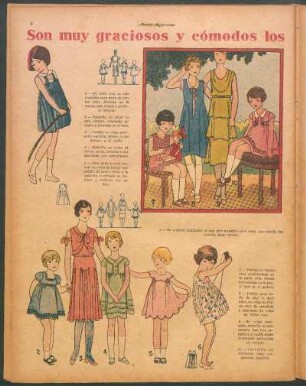 Son muy graciosos y cómodos los últimos modelos para niñas [Dibujos]