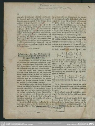 Erfahrungen über den Verbrauch des Brennmaterials für die Lokomotiven der Liverpool-Manchesterbahn (Allgemeine Bauzeitung 1837, No. 6)