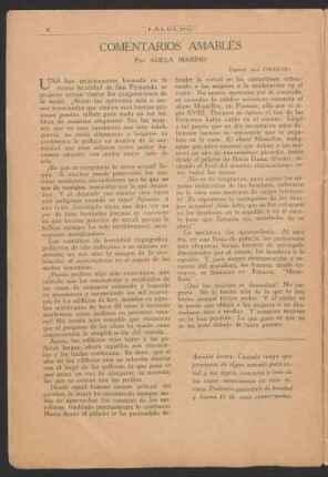 Comentarios amables : Especial para "Falucho"