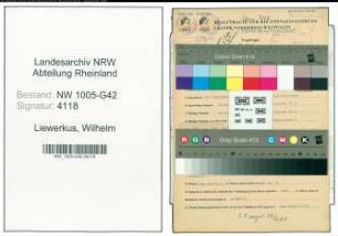 Entnazifizierung Wilhelm Liewerkus , geb. 28.09.1907 (Kaufm.Angestellter)