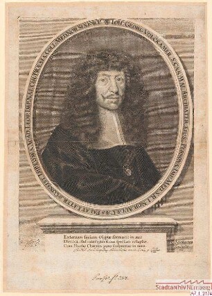 Dr. med. Johann Georg Volkamer; Kaiserlicher Leibarzt, Hof-Pfalzgraf etc.