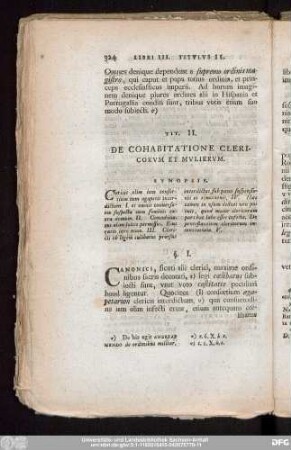 Tit. II. De Cohabitatione Clericorum Et Mulierum.