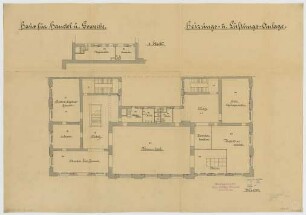 Thiersch, Friedrich von; München; Haus für Handel und Gewerbe - Heizung, Lüftung (Grundriss 1. OG)