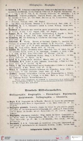 Historische Hülfswissenschaften (Nr. 72 - 332)