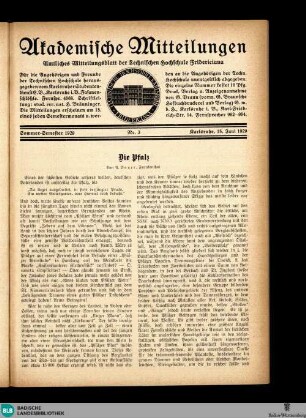 Akademische Mitteilungen : amtliches Mitteilungsblatt der Technischen Hochschule Fridericiana