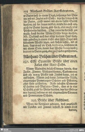 Allerhand Brühen über Gebratenes