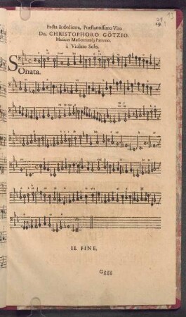 Sonata a Violino Solo.