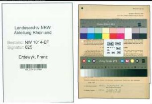 Entnazifizierung Franz Erdewyk , geb. 11.05.1903 (Technischer Angestellter)