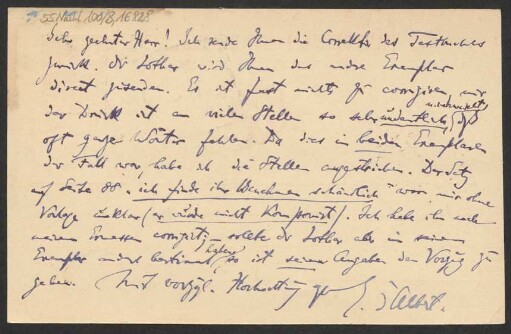 Brief an B. Schott's Söhne : 10.08.1907