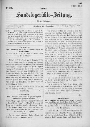 No. 39. 30. September 1871