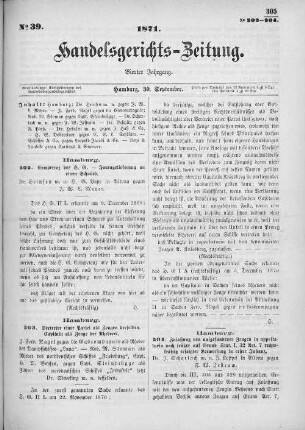 No. 39. 30. September 1871