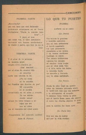 Lo que tu fuistes : (Tango)