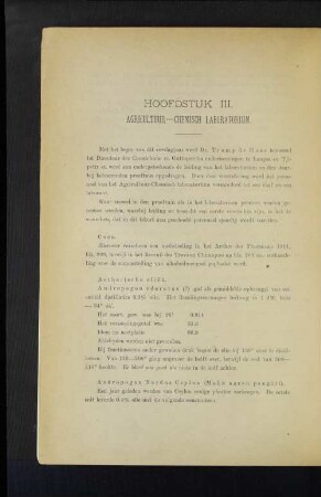 Agricultuur-chemisch Laboratorium.