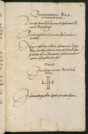 Iuramentum Examinandorum.