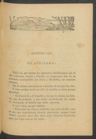 Capítulo LXV - La "Chilena"