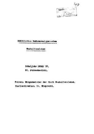 1936/37: Schuljahr ... - 1936/37