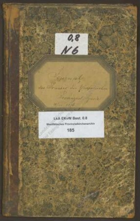 Geschäftstagebuch des Präses der Westfälischen Provinzialsynode
