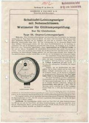 Schalttafel-Leistungszeiger und Wattmeter für Glühlampenprüfungen