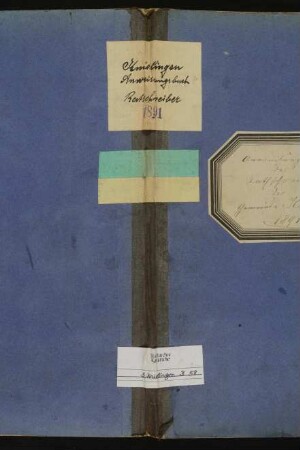 Dekreturenprotokollbuch des Gemeinderats (Anweisungsbuch)