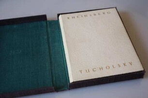 "Rheinsberg", Kurt Tucholsky, Sonderausgabe, Widmungsexemplar für Else Weil