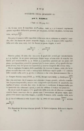 Soluzione della quistione 44 (Vedi vol. III, pag. 64)