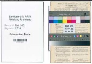 Entnazifizierung Marie Schwentker, geb. 16.12.1904 ()