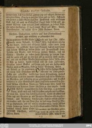Kirchen-Andachten, welche auf den Gottesdienst gerichtet, und andächtig zu gebrauchen sind.