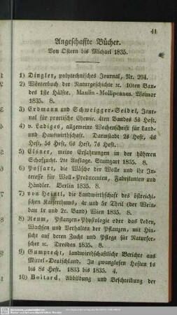 Angeschaffte Bücher