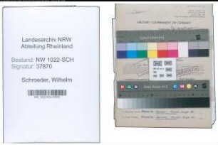 Entnazifizierung Wilhelm Schroeder , geb. 03.11.1901 (Ingenieur)