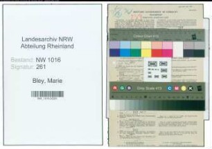 Entnazifizierung Marie Bley , geb. 20.05.1889 ()