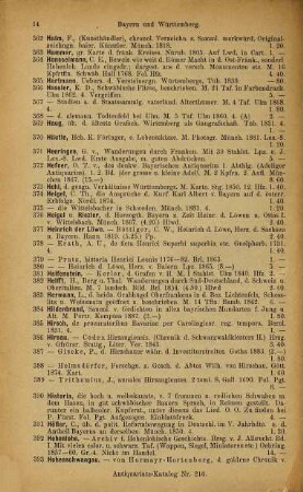 Lager-Verzeichnis. 216. 1890