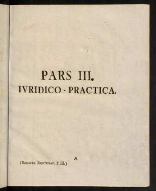 1-268, Pars III.