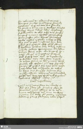 221r-221v: Aufnahme eines studierten Theologen in die Hofkapelle, lat.