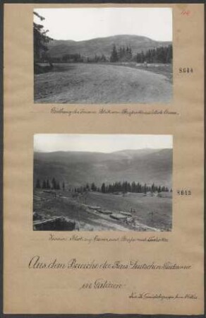Südhang des Zwinin. Blick vom Straßenknie südlich Orawa