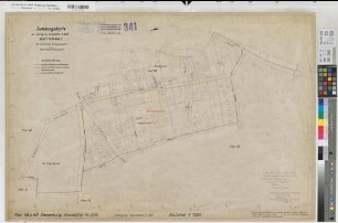 Emsdetten (Emsdetten), Umlegung Emsdetten, Zuteilungskarte Flur 48-49
