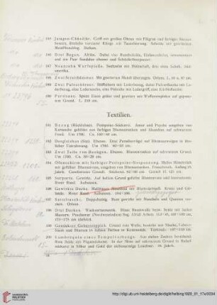 Textilien (Nr. 191-211)