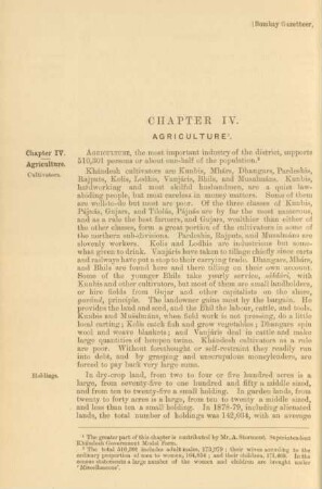 Chapter IV. Agriculture