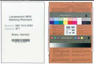 Entnazifizierung Heinrich Briem , geb. 01.04.1907 (Zuschlaeger)