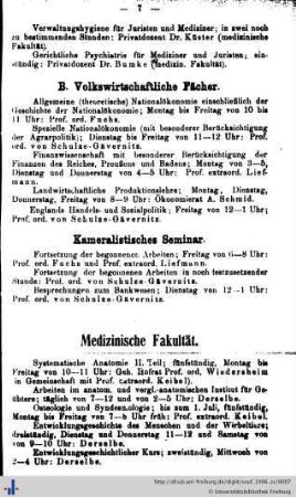 Medizinische Fakultät.