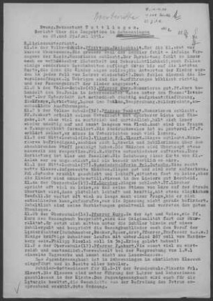 Schwenningen: Inspektionsbericht 1951