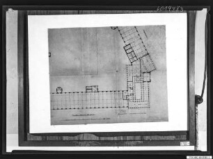 Grundriss Behrensbau IV. Obergeschoss 1916, Teilansicht 1, Reprofoto 1960