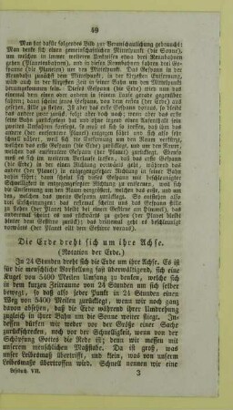 Die Erde dreht sich um ihre Achse. (Rotation der Erde.)