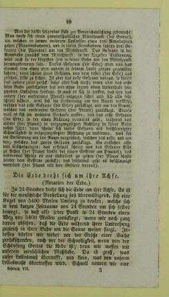 Die Erde dreht sich um ihre Achse. (Rotation der Erde.)