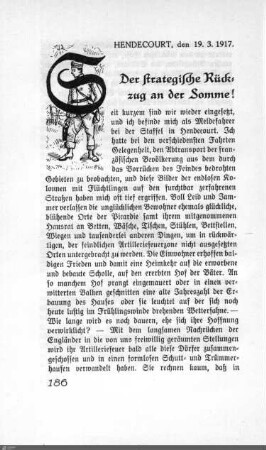 Der strategische Rückzug an der Somme!