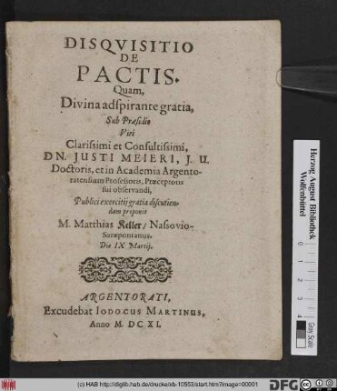 Disqvisitio De Pactis