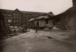 Zerstörungen Zweiter Weltkrieg - Stadtgebiet. Deutsche Waffen- und Munitionsfabrik (DWM) Karlsruhe