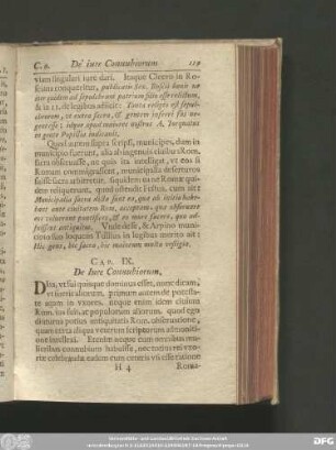 Cap. IX. De Iure Connubiorum.