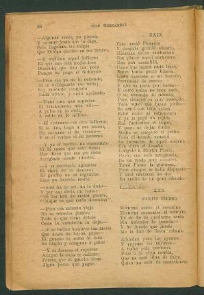 XXX [Canto de contrapunto entre Martín Fierro y el negro]